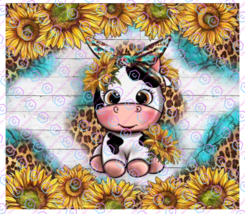 Baby cow wrap sublimation tumbler/cups png download  - £2.19 GBP