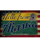 Hello From Alaska Novelty Metal Postcard - £12.74 GBP