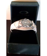 Oakley Saddleback White Leather Watch - Stored Away &amp; Never Worn - $490.05