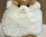 Aurora Kitty Cat Butterball Orange Tabby White Chubby Stuffed Plush Toy ... - £9.50 GBP