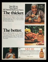 1983 Hunts All Natural Barbecue Sauce Circular Coupon Advertisement - $18.95
