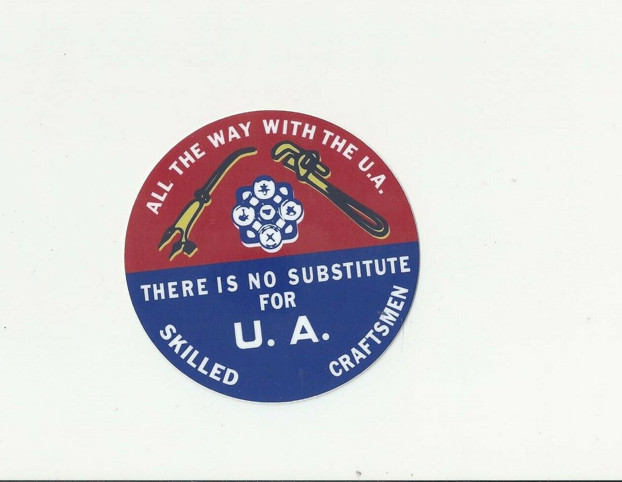 RETRO THROWBACK 60s UA PLUMBER PIPEFITTERS STEAMFITTERS UNION PIPETRADE ... - $5.00