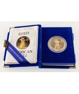 1986-W G $50 Oro American Eagle Prueba 1 Oz. Moneda W/ Ogp (Caja, COA, F... - €4.325,61 EUR