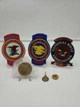 Lot 6 NRA Patch Patches Sticker Pin Coin Endowment Life Member Volunteer... - $730.68 MXN