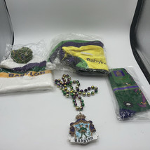 2025 Krewe Of Babylon Parade Throws, Jester Hat, Socks Necklace And Hat - £16.06 GBP