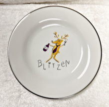 Reindeer by POTTERY BARN Blitzen Salad Plate 8 1/2 Inches Never used - $24.26