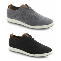 Izod Men Lace Up Knitted Oxfords Breeze Fabric Memory Foam - £16.57 GBP