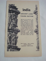 1964 World&#39;s Fair Ad the India Pavilion Ancient Land and Young Nation - £7.82 GBP