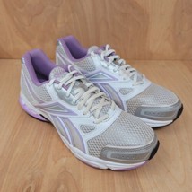 Reebok Womens Sneakers Size 10 DMX Ride J82773 Gray Purple Running Shoes - $34.87