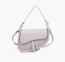 Urban Expression women&#39;s arlo saddle bag in Oatmilk - size One Size - £31.69 GBP