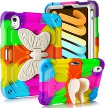 For iPad Mini 6 Case w/ Kickstand Butterfly Wings Pencil Holder, Heavy Duty 8.3&quot; - £15.02 GBP