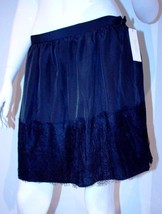 Laundry By Shelli Segal Lace Hem Black Short Skirt ( 12 ) - £55.24 GBP