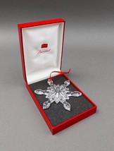 Baccarat France Crystal Snowflake Christmas Holiday Ornament With Box Rare - £314.75 GBP