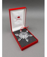 Baccarat France Crystal Snowflake Christmas Holiday Ornament With Box Rare - £314.64 GBP