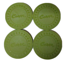 Men&#39;s Liz Claiborne CURVE Cologne Poker Chips Avacado Green Lot of 24 EUC Promo - £7.17 GBP