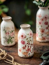 Vintage Ceramic Small Vase, Farmhouse Rustic Décor, Home, Retro Creative Style S - £33.85 GBP