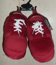 NWT MENS NCAA OU Oklahoma Sooners Micro Fleece LACE UP Slippers  SIZE M ... - $28.01