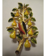 Cadoro© Christmas Partridge in Pear Tree Brooch Vintage - £37.96 GBP