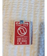 Vtg Northwest Orient Airlines Picture Playing Cards That Talk Asian Lang... - $129.54 MXN