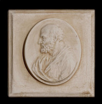 Socrates Ancient Greek Philosopher Bust Sculpture plaque - £15.81 GBP