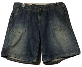 DKNY Womens Blue Denim Cotton Jean Jhorts Shorts Size 14 New - £10.14 GBP