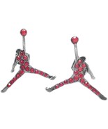 Mens and Womens Silver-Plated Basketball Player Slam Dunk Man Earrings |... - $315.01 MXN