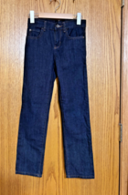 children&#39;s Place girls 8 slim dark blue denim straight leg jeans - $271.49 MXN