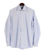 Eton Contemporary Dress Shirt Mens Size 40 / 15 3/4 Solid Light Blue - £22.67 GBP