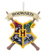 Hallmark Wizarding World, Harry Potter Hogwarts Crest Christmas Tree Orn... - $16.95