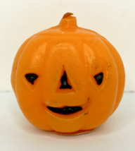 Vintage Gurley Halloween Jack-O-Lantern Candle 2&quot; SKU H308 - £15.04 GBP