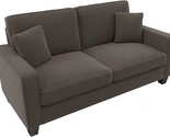 Bush Furniture Stockton 73W Sofa In Chocolate Brown Microsuede - $576.99
