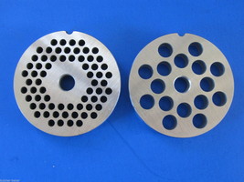 #22 *TWO* Enterprise Meat Grinder plates discs screens fits Hobart &amp; Others - £27.84 GBP