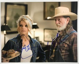 Jessica Simpson &amp; Willie Nelson Signed Autographed &quot;Dukes of Hazzard&quot; Gl... - $149.99