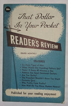 Vintage Reader&#39;s Review - That Dollar in Your Pocket 1950s - £11.95 GBP