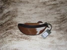 Myra Bags #5457B Hairon Leather Sunglass Case~7&quot;x2.5&quot;~Unique Design~Padded~ - £15.14 GBP
