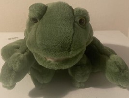 Russ Berrie Croaker Green Frog Hand Puppet Plush Stuffed Animal 10&quot; NO S... - $12.27 CAD
