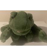 Russ Berrie Croaker Green Frog Hand Puppet Plush Stuffed Animal 10&quot; NO S... - $12.32 CAD