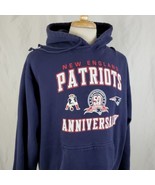 New England Patriots Hoodie Sweatshirt 50th Anniversary Large Blue Pullo... - £14.93 GBP