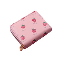 Wallet for Women,Strawberry Zipper Wallet,Credit Card Holder Coin Purse - £11.28 GBP