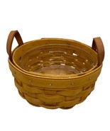 Longaberger 2001 Mini Button Basket with Plastic Protector - $361.56 MXN