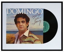Placido Domingo Signed Framed My Life For a Song 1983 Record Album Display - $296.99