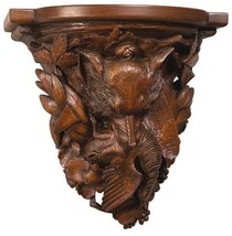 Wall Shelf Rustic Fox Hand Painted OK Casting Mountain Large Resin Wood Look - £507.69 GBP