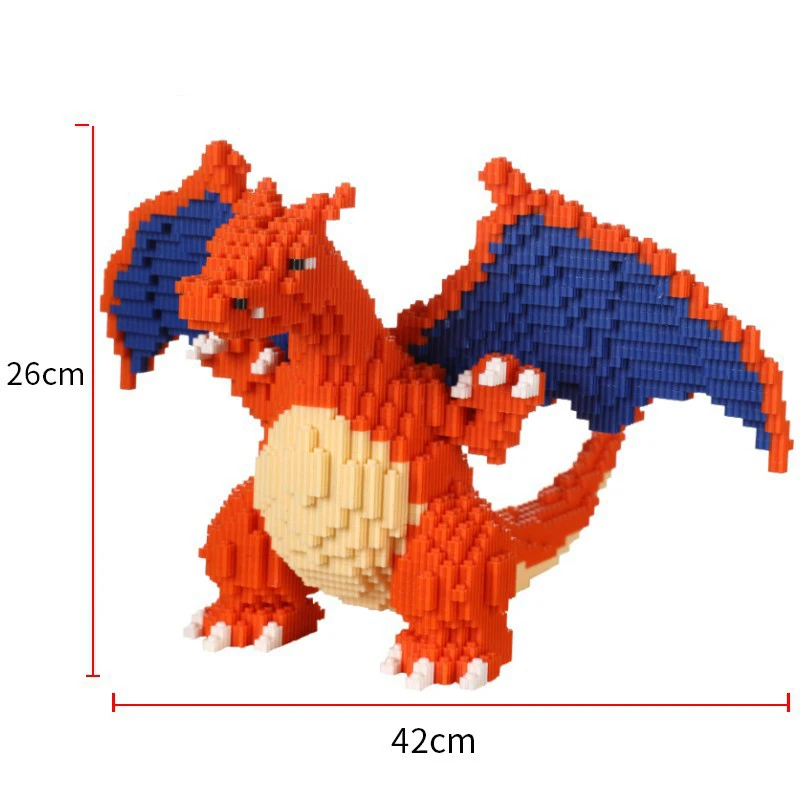 Pokemon fire-breathing Dragon Assembled Building Blocks Model Bricks Toy for -1 - £14.67 GBP