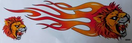 FL088 Flame Fire Motocross Scooter Sticker Racing Tuning 53x17 cm/21x10 ... - £10.14 GBP