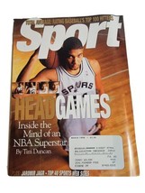 Vintage 1990s Sport Magazine Tim Duncan San Antonio Spurs Cover 90s VTG - £7.29 GBP