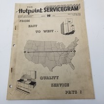 Hotpoint Servicegram August 1951 Flood Damage Appliances Alternate Heat ... - $18.95