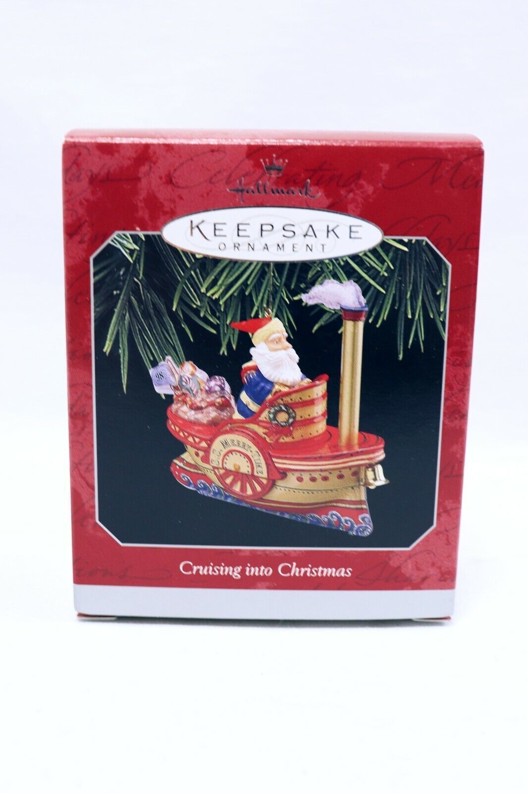 VINTAGE 1998 Hallmark Keepsake Ornament Cruising Into Christmas Santa Claus - £19.77 GBP
