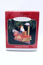 VINTAGE 1998 Hallmark Keepsake Ornament Cruising Into Christmas Santa Claus - £19.41 GBP