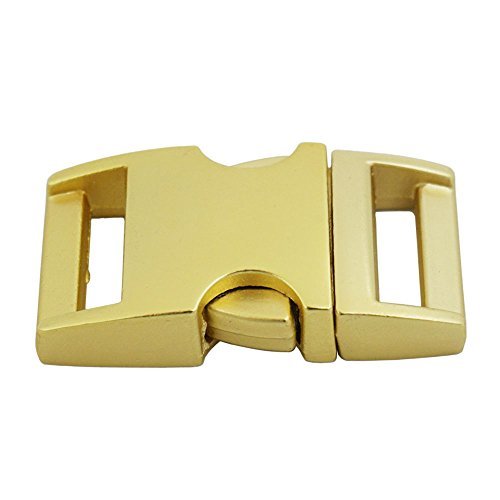 Bluemoona 5 Pcs - 5/8" 15mm Metal Buckles Side Release Shackle webbing strap for