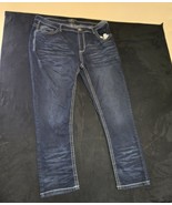 NWT CULTURA New York Men&#39;s Dark Wash Denim JEANS Skinny Fit Stretch  W46... - $19.80